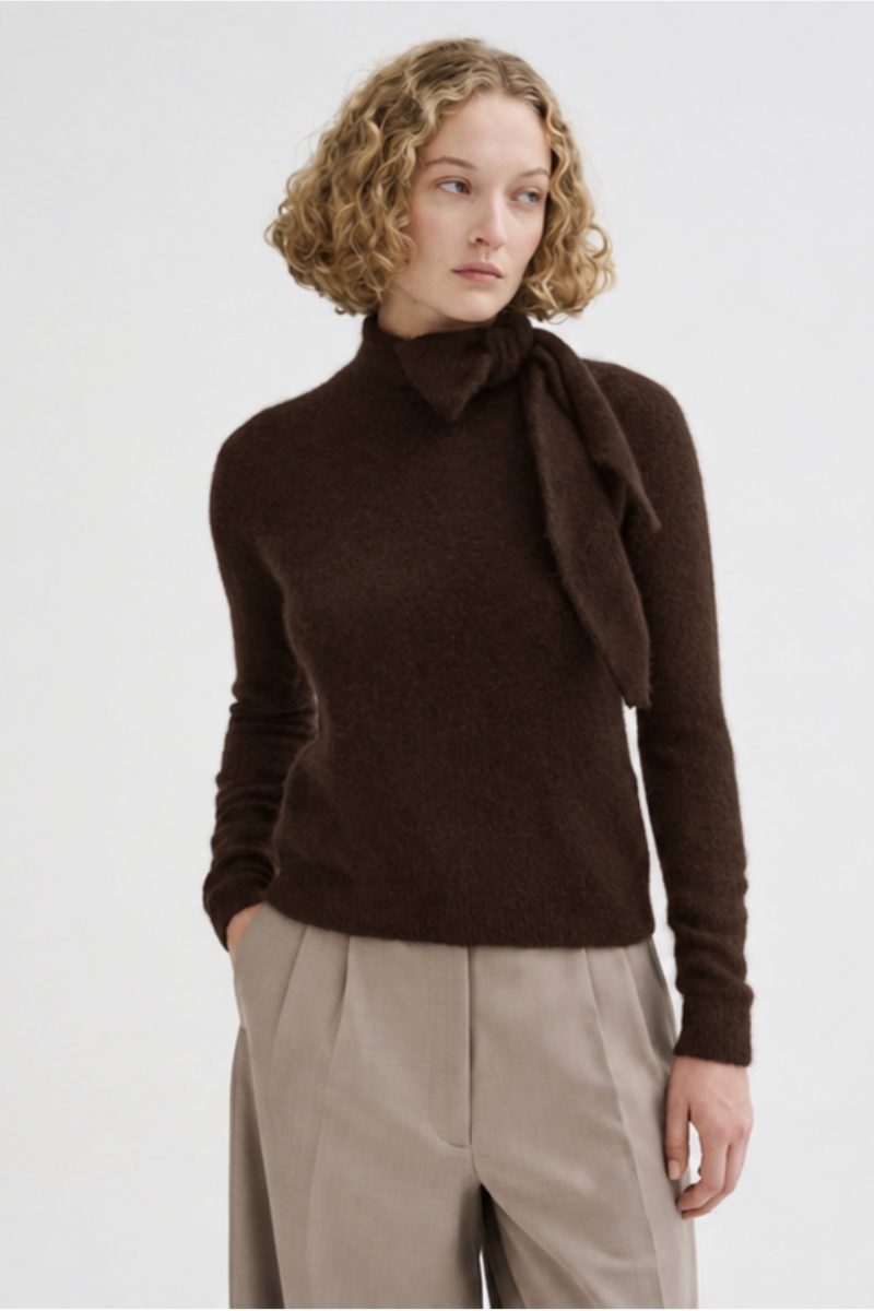 Jersey cashmere con lazada